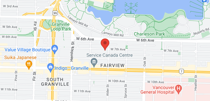 map of 1210 W 7TH AVENUE